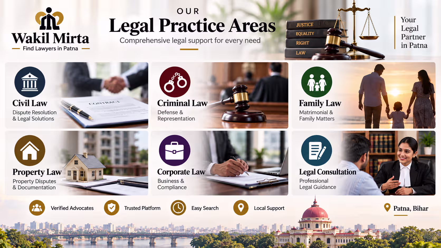 Legal Practice Areas and Lawyers in Patna Legal practice areas and lawyers in Patna